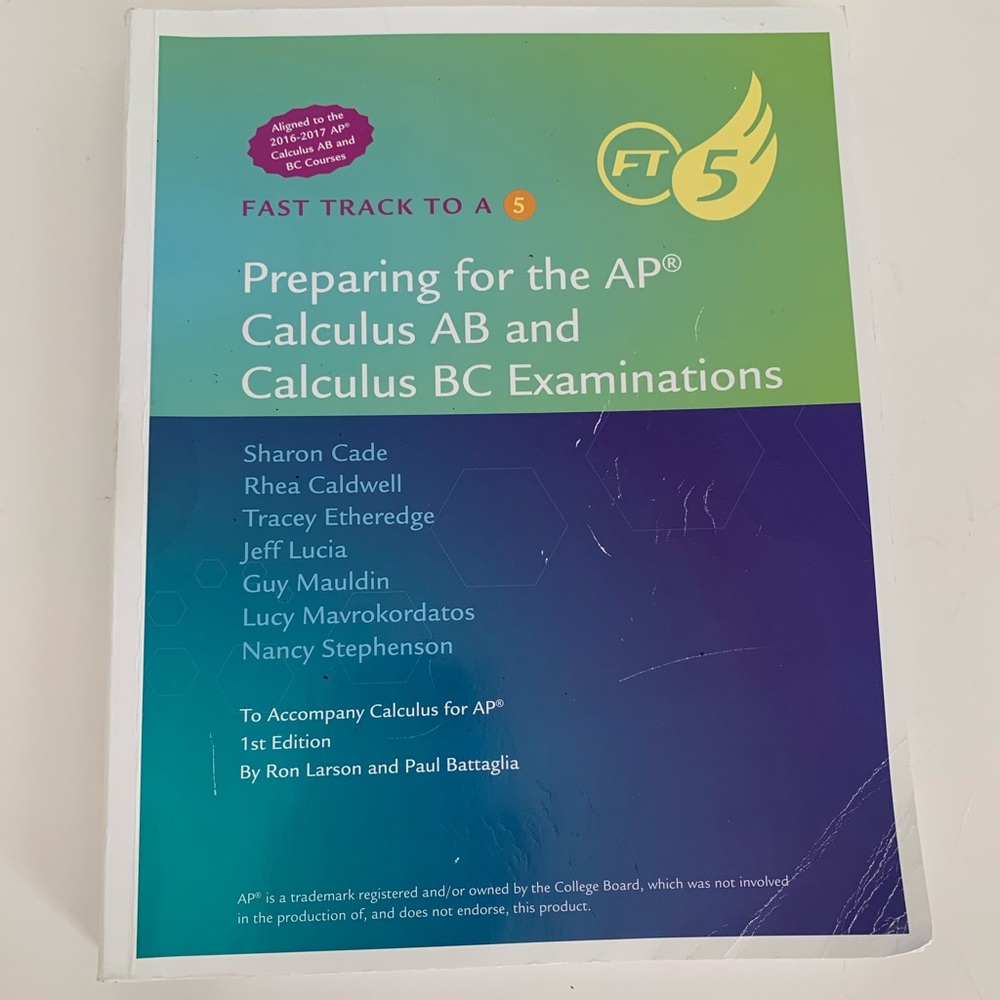 Fast Track to a 5 Book Preparing for the AP Calculus AB and BC Exams